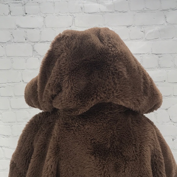 Zara Sherpa hooded coat size XS - Picture 4 of 12